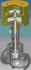 The locally produced valves stand 1,7m tall and weigh over a ton
